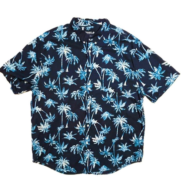 Men's Trunks Surf and Swim Co. Hawaiian Short Sleeve Shirt - Size XL - Picture 1 of 5
